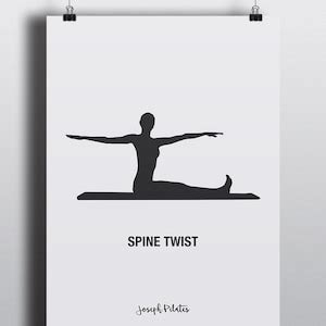 PILATES POSTER Set Of 4 Pilates Poster Pilates Art Print Etsy