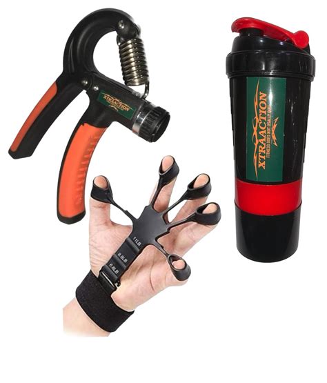 Buy Xtraaction Combo Of Hand Grip Finger Exerciser And Spider Shaker