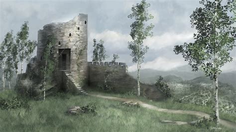 LJFHutch: Castle Ruins Speed-paint