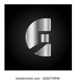 Rectangular Bent Metal Font Letter G Stock Vector Royalty Free