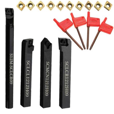 SCLCR1212H09 SCLCL1212H09 SCMCN1212H09 Turning Tool Holder 10 Inserts ...