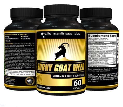 Horny Goat Weed With Tongkat Ali Maca Root Extract L Arginine Natural Herb EBay