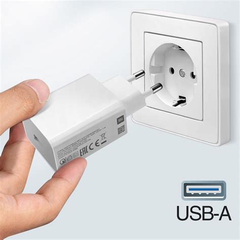 Cargador De Pared USB 18W 3A MDY 10 EF Con Cable USB C Xiaomi