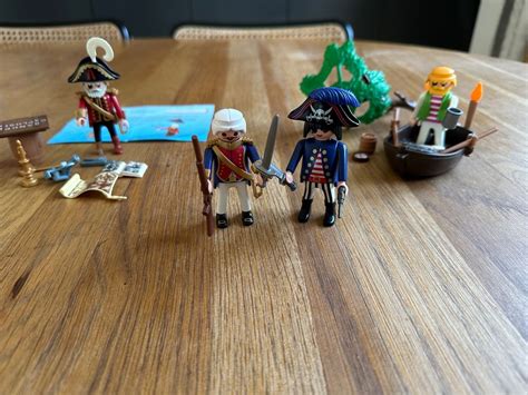 3 Sets Playmobil Piratenkapitän Rotrock Pirat Fischer Boot Kaufen auf