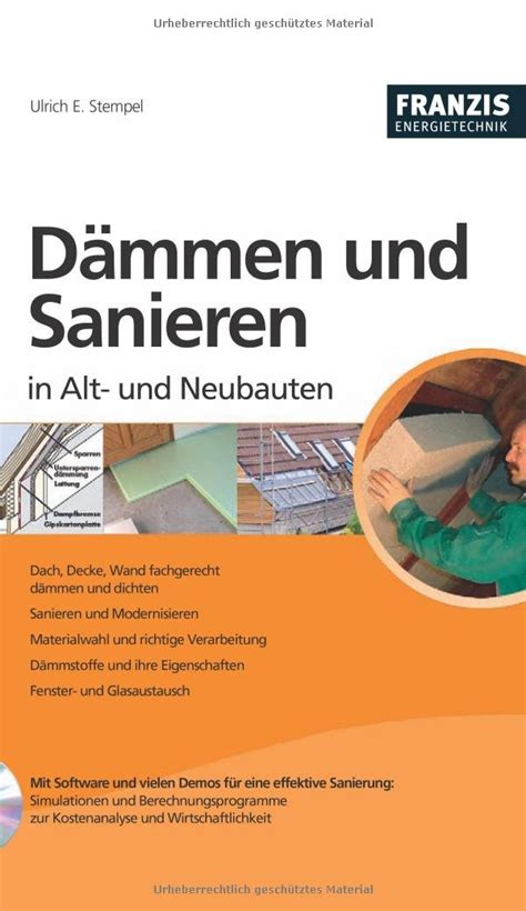 Dämmen und Sanieren in Alt und Neubauten Stempel Ulrich E Amazon