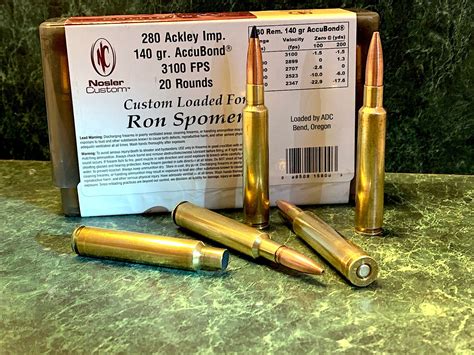 280 Ai 26 Nosler 28 Nosler Best — Ron Spomer Outdoors