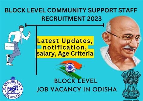 Block Level Job Vacancy In Odisha Block Level Job Recruitment In