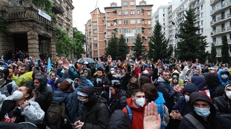 Georgians Protest In Last Ditch Effort To Block Controversial Russian Law