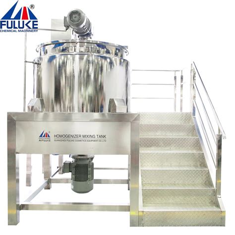 3 0kw Industrial Chemical Cosmetic Liquid Mixer Detergent Heated Mixing