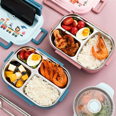 Kids Stainless Steel Bento Lunch Box NZ | Happy Kid