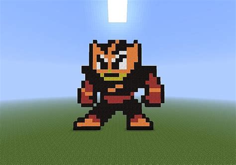 Elec Man Pixel Art Minecraft Project