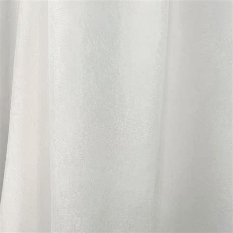 Satiny Touch Ivory White Sheer Curtain