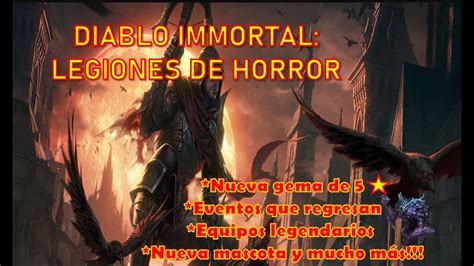 Diablo Immortal Nuevo Parche Legiones De Horror Nueva Mascota Y