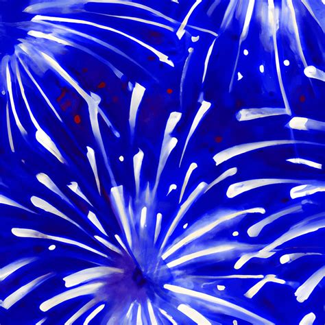 Blue Fireworks Background · Creative Fabrica