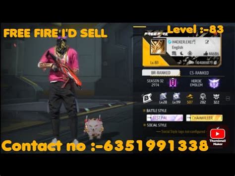 Free Fire Id Sell Ff Id Low Price Free Fire Today Id Sell Evo