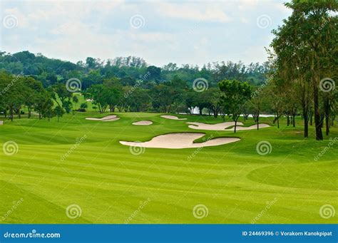 Fairway in golf course stock photo. Image of game, compete - 24469396