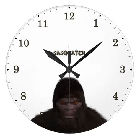 Bigfoot Wall Clocks Zazzle