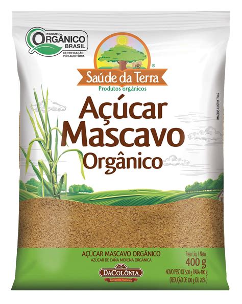 Açucar Mascavo E Organico - Açúcar Mascavo Orgânico 400g - Loja virtual DaColônia Alimentos Naturais