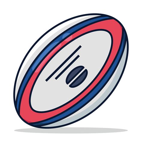 Rugby Ball Cartoon Style 16269619 Vector Art at Vecteezy