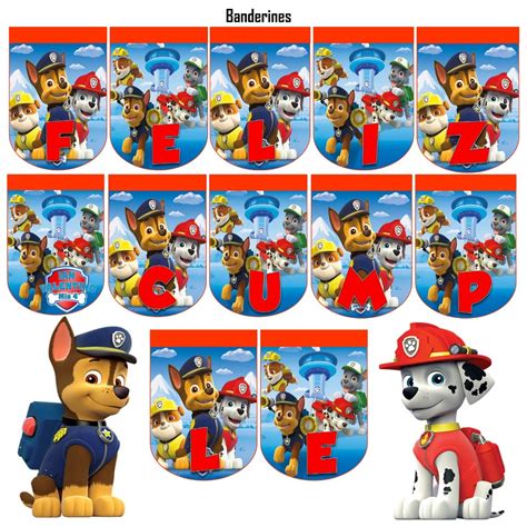 Kit Imprimible Paw Patrol Patrulla Canina Cumple 2kit 200 00 En