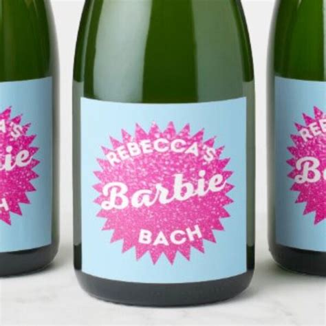 Barbie Birthday Party Labels Etsy