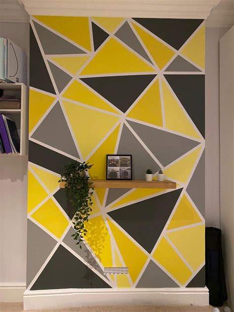 Geometric accent wall – Artofit