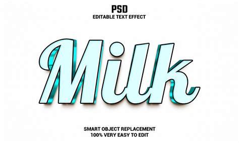 Milk Text Effect Photoshop PREMIUM PSD File