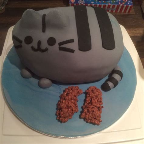 Pusheen cake made for my daughter's 22nd birthday. The cake inside was ...