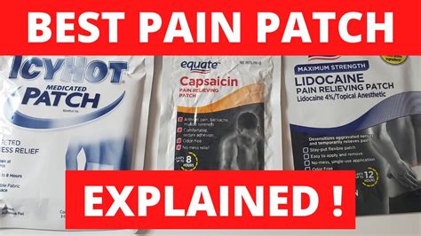 What Is The Best Topical Patch For Pain Relief Details Youtube