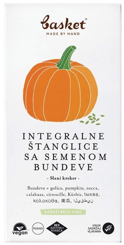 Basket Integralne štanglice Sa Semenom Bundeve 100g Cenoteka