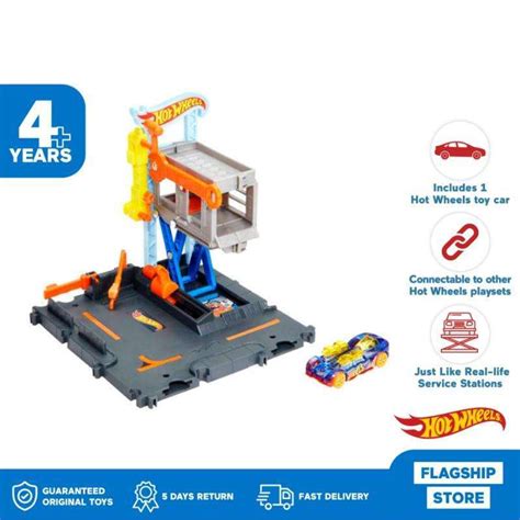 Jual Hot Wheels City Downtown Repair Station Playset Mainan Trek Mobil Di Seller Mattel