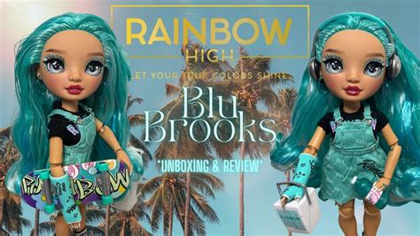 Rainbow High New Friends Blu Brooks Unboxing Review Youtube