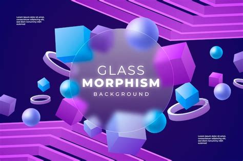 Free Vector Gradient Glassmorphism Background