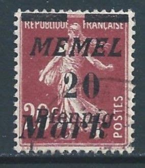 Memel Used C French Surcharged Sower Issue Ovptd Memel