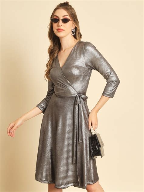 Tandul Women Silver Wrap Dress At Rs 349 Piece Wrap Dress In New