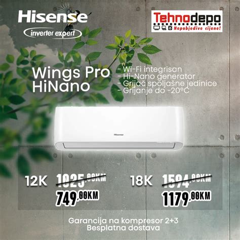 Tehnodepo NEPOBJEDIVE CIJENE INVERTER KLIMA Ustedite Ba