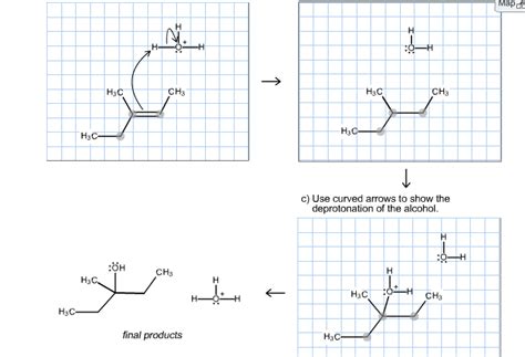 Solved Complete the mechanism for the electrophilic addition | Chegg.com