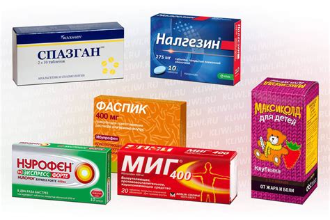 Жаропонижающие без парацетамола — Сравнение препратов