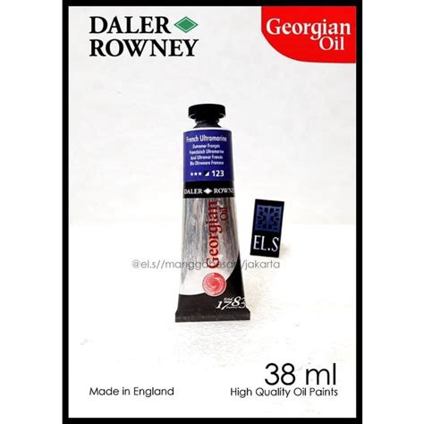 Jual Daler Rowney Georgian Oil French Ultramarine 38 Ml Cat Minyak