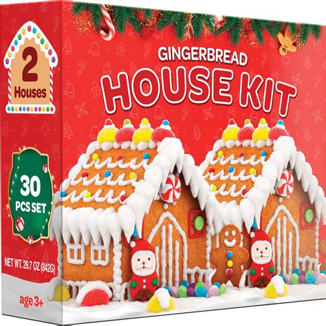 Gingerbread House Kit, Christmas Mini Village Set (Review) - CutHills.com