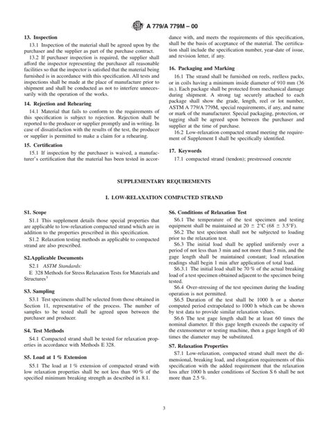 ASTM A779 A779M 00 Standard Specification For Steel Strand Seven