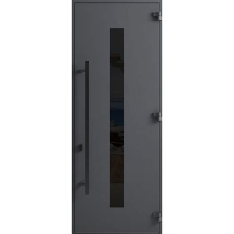 Ronex 0130 Modern Exterior Entry Door 36″ x 96″ in Grey by VDomDoors