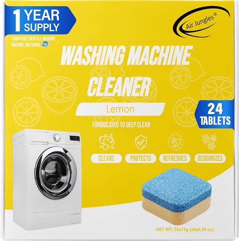 Amazon.com: Air Jungles Washing Machine Cleaner Tablets 24 Count, Lemon