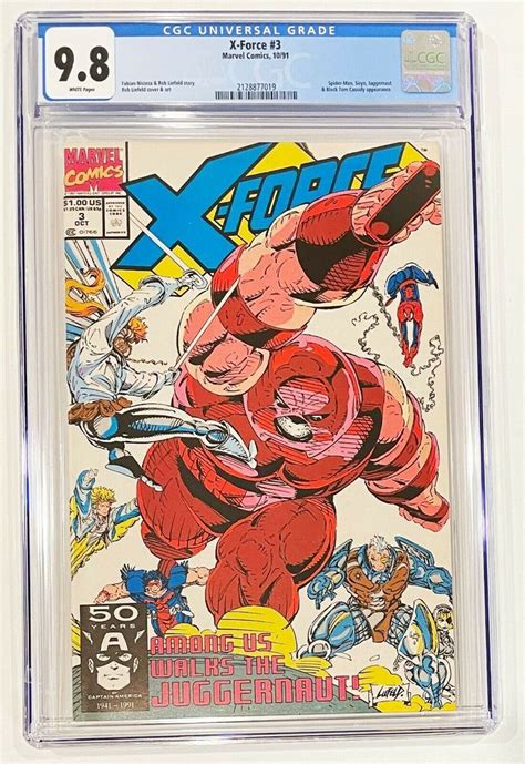 X Force Comic Cgc Graded Fabian Nicieza Story Rob Liefeld Cover