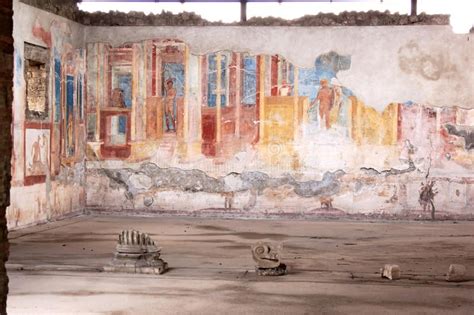 Murals in the ancient Roman Pompeii, Italy. The city of Pompeii was an ancient R , #spon, # ...