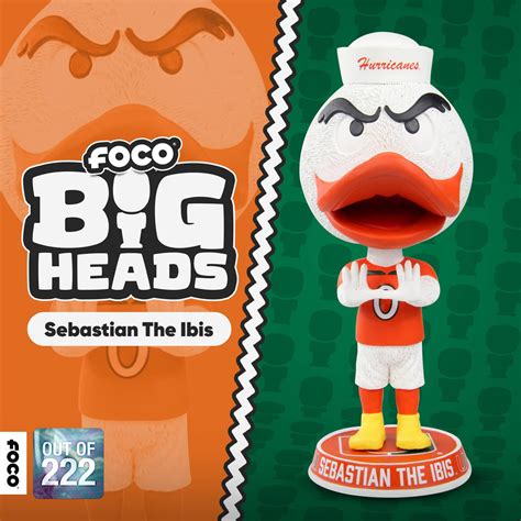 EXCLUSIVE: Limited Edition Sebastian Miami Hurricanes Mascot Bighead