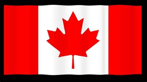 Looped Background Animation Canadian Flag Waving Stock Footage Video (100% Royalty-free ...