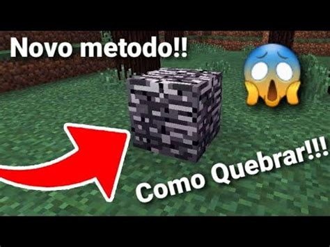 Como Quebrar A Bedrock No Minecraft Survival YouTube