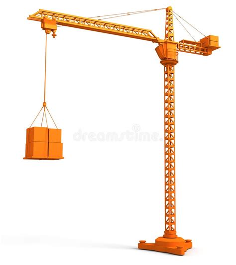 Tower Crane Icon Vector On A White Background Stock Vector