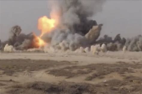 ISIS news: Terrorist car bomb OBLITERATED in awesome video - Daily Star